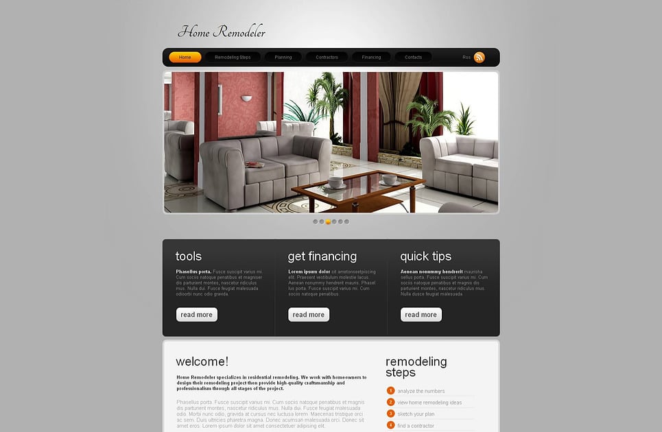Home Remodeling Website Template