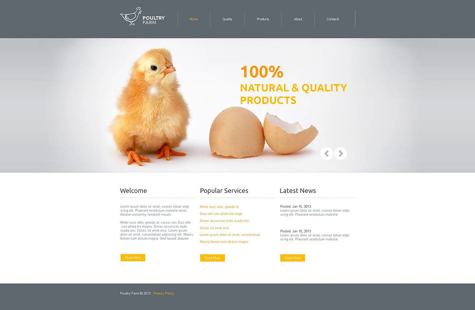 Poultry Websites Templates Free Download