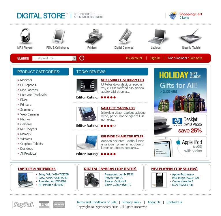 Electronics Store Website Template #10022 - TemplateMonster