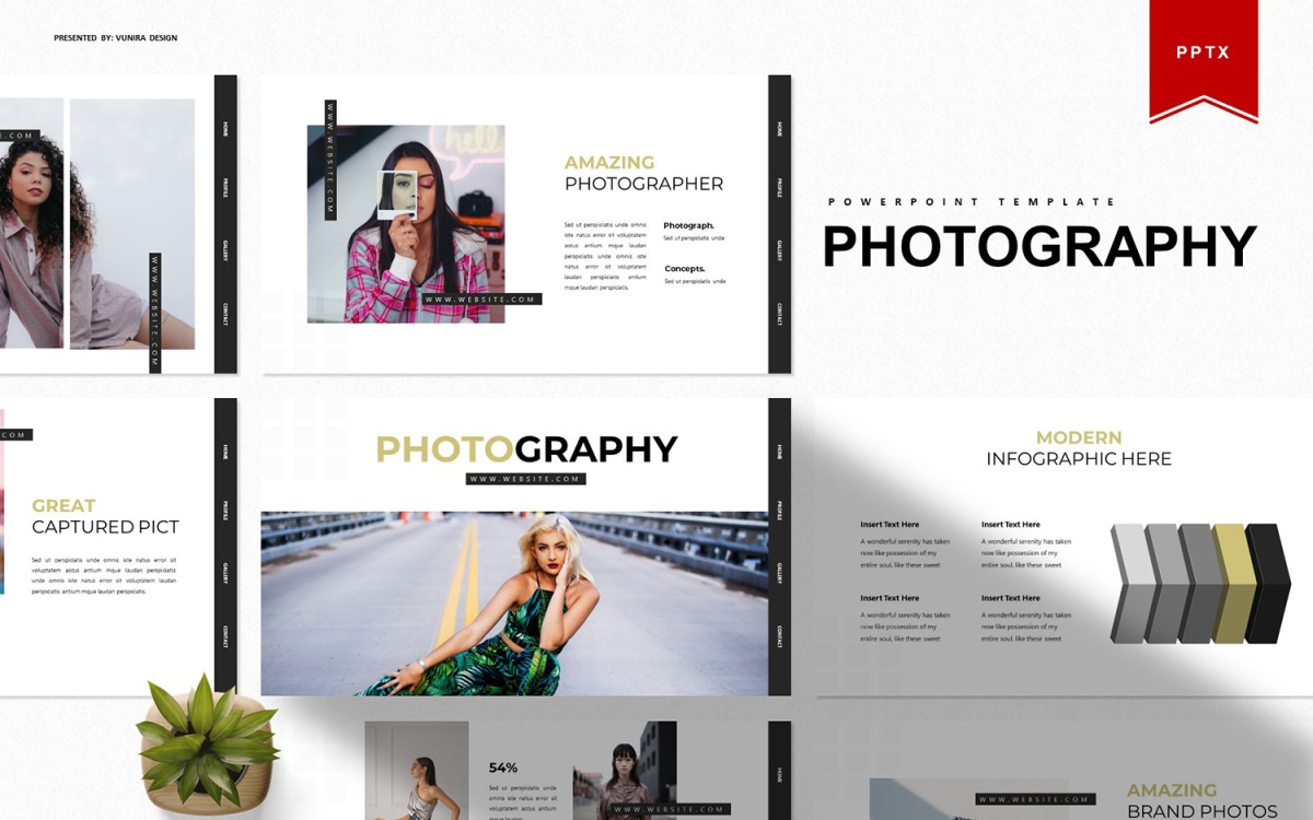 Photography PowerPoint Template #101847 TemplateMonster