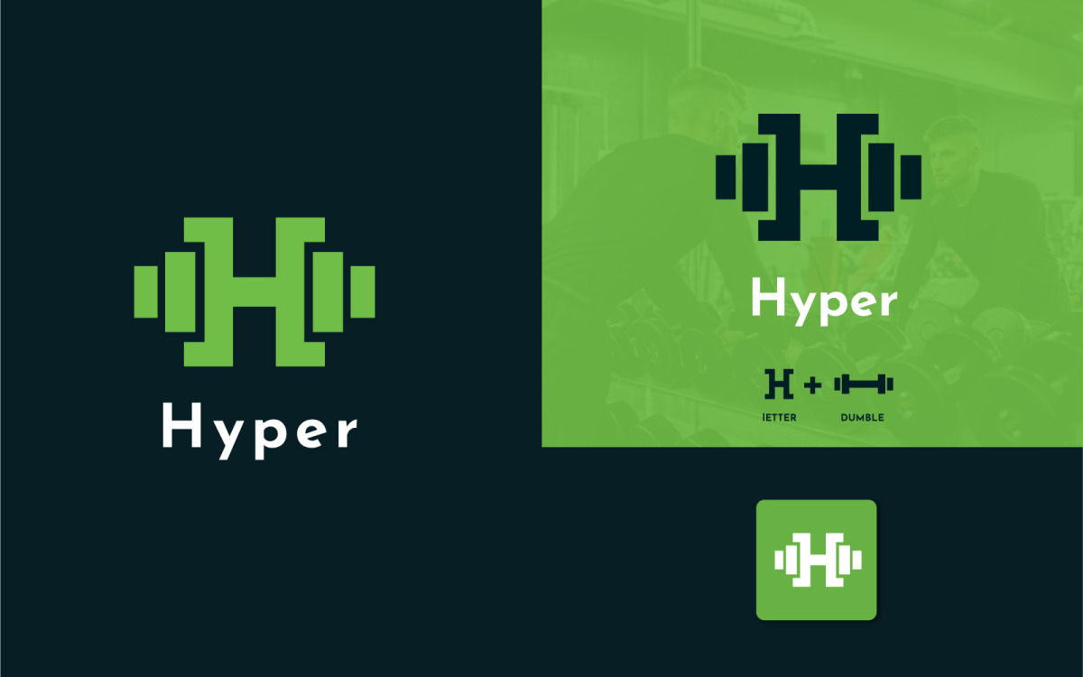 Gym Hyper Logo Template 102109 Templatemonster