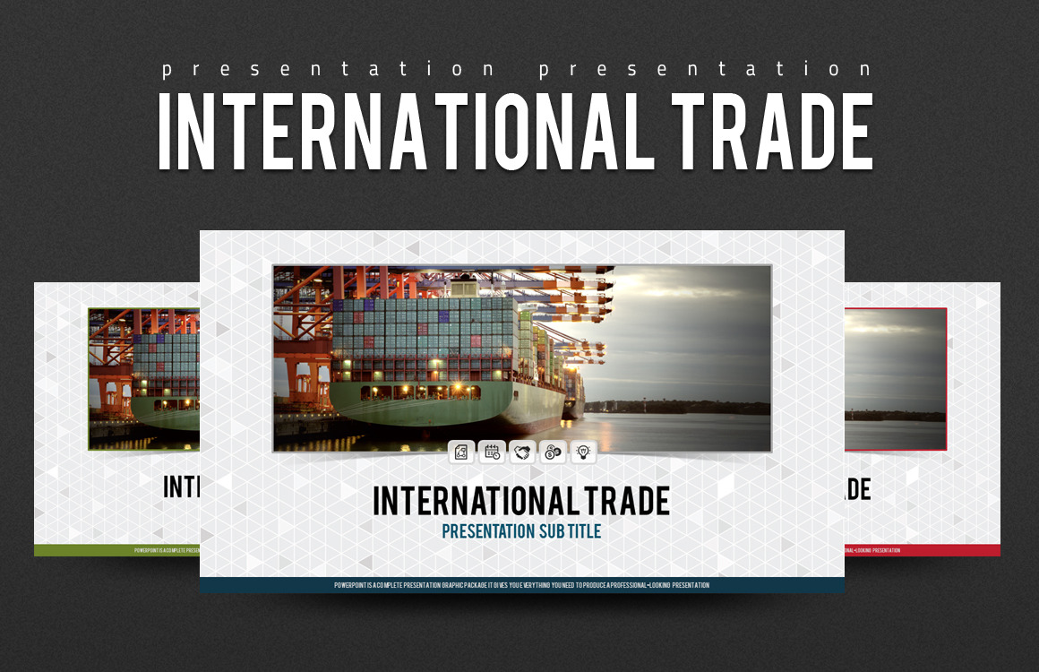 International Trade PowerPoint Template - TemplateMonster