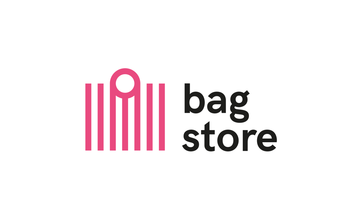 Logotipo de la tienda de bolsos, diseño de plantillas de marca de