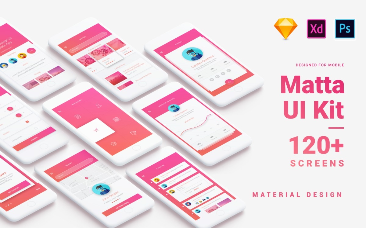 Material UI Kit  Sketch UI Kits  Download Sketch Resource