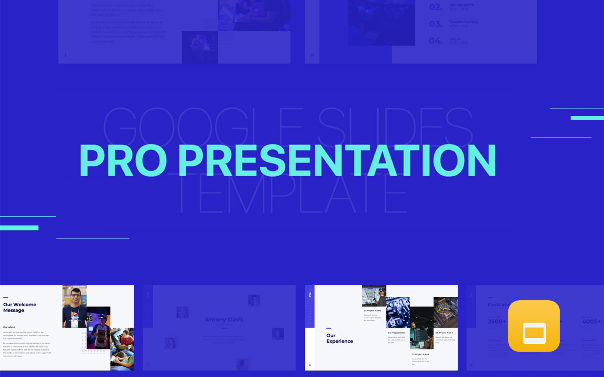 Presentación profesional: diapositivas animadas de Google