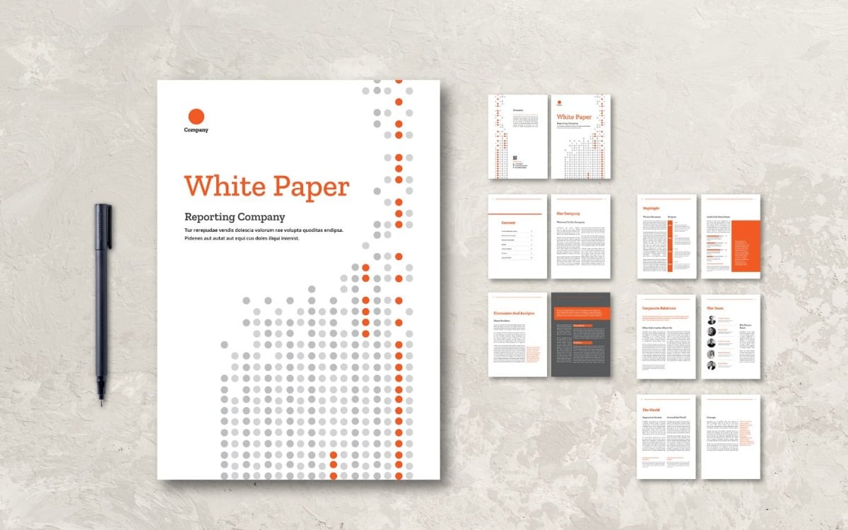 Whitepaper Company Report - Corporate Identity Template With Regard To White Paper Report Template