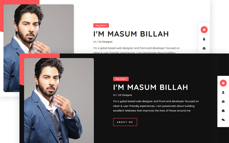 Bissas Personal Portfolio Website Template