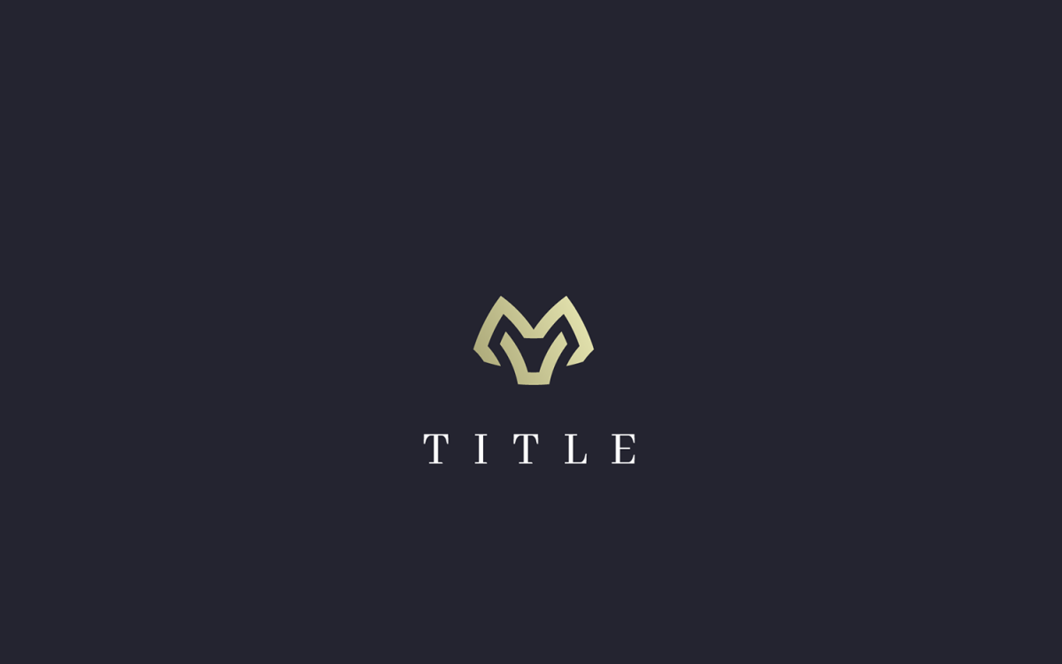 Initial letter mv logo or vm logo vector design template