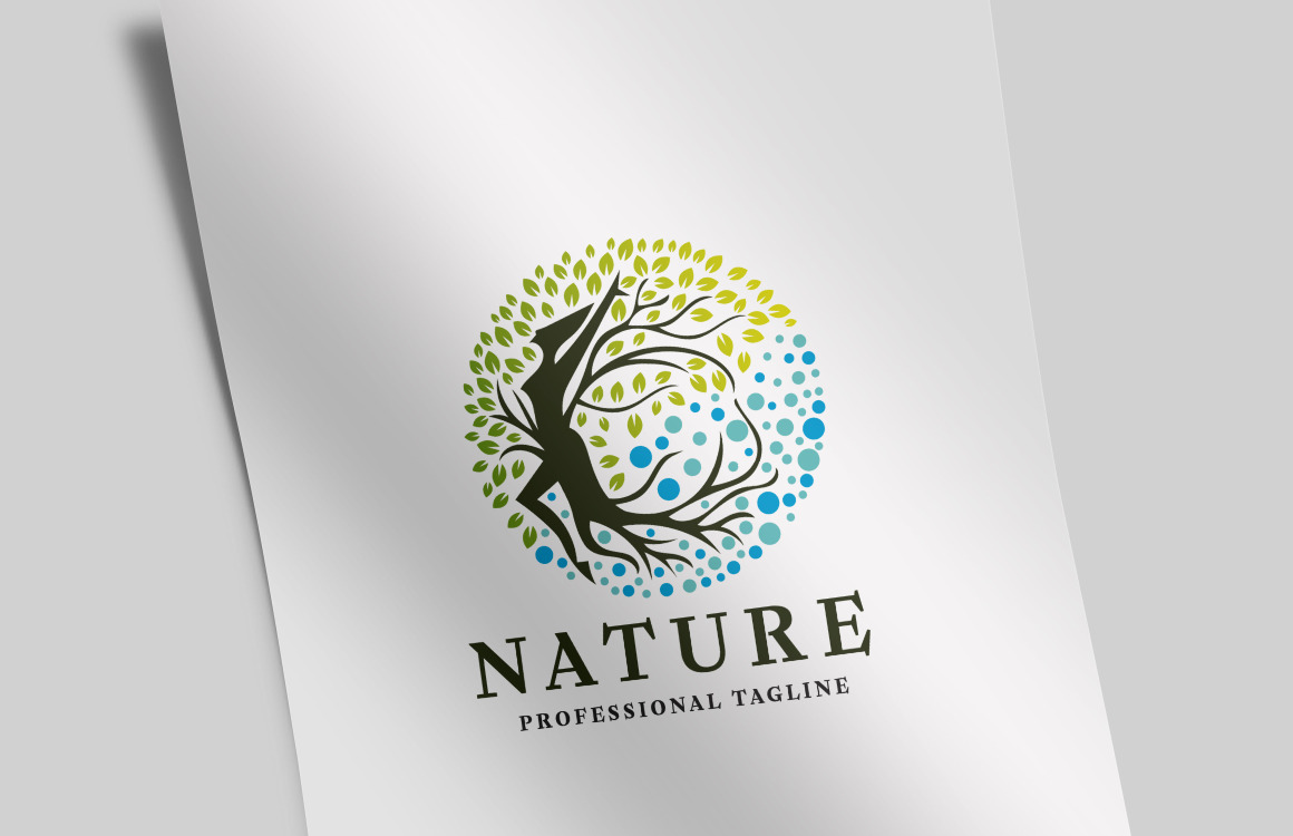 Nature Sunny Field Ready to Use Vector Modern Premade Logo Template