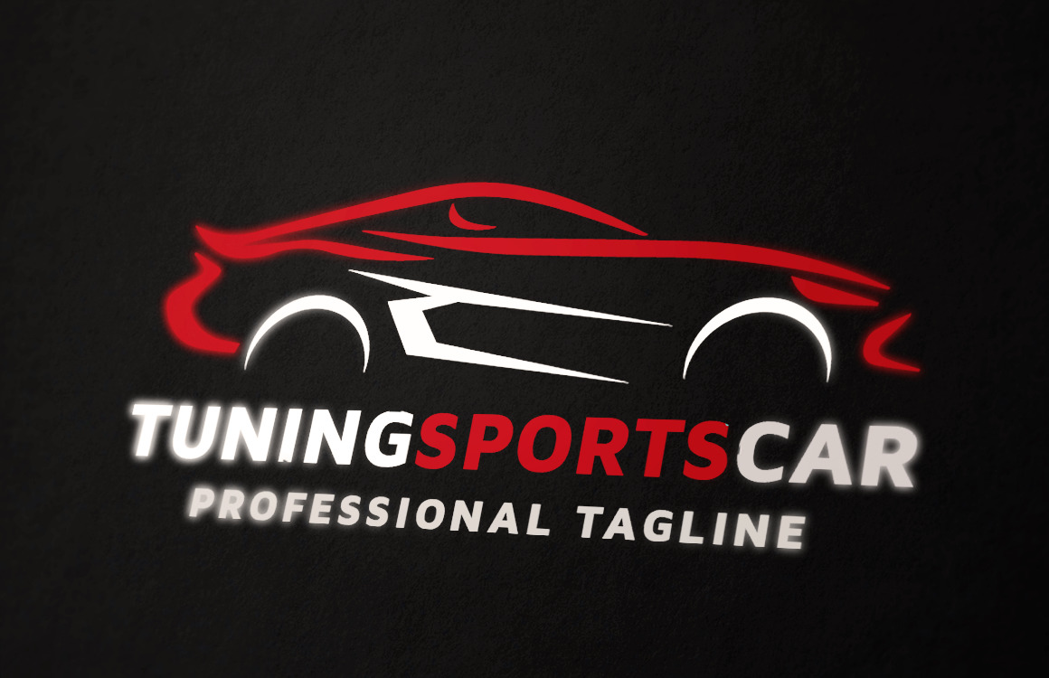 Tuning Sports Car Logo Template Templatemonster