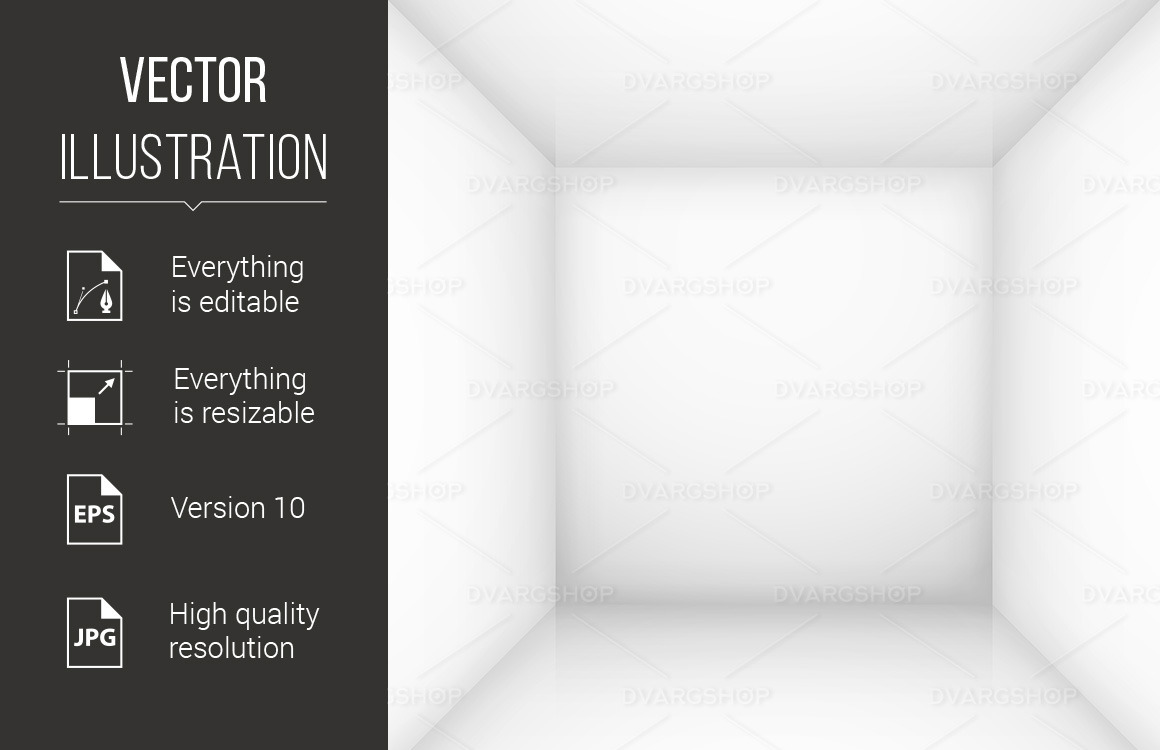 Weißer leerer Raum - Vektorbild #116542 - TemplateMonster, image size:1160x750