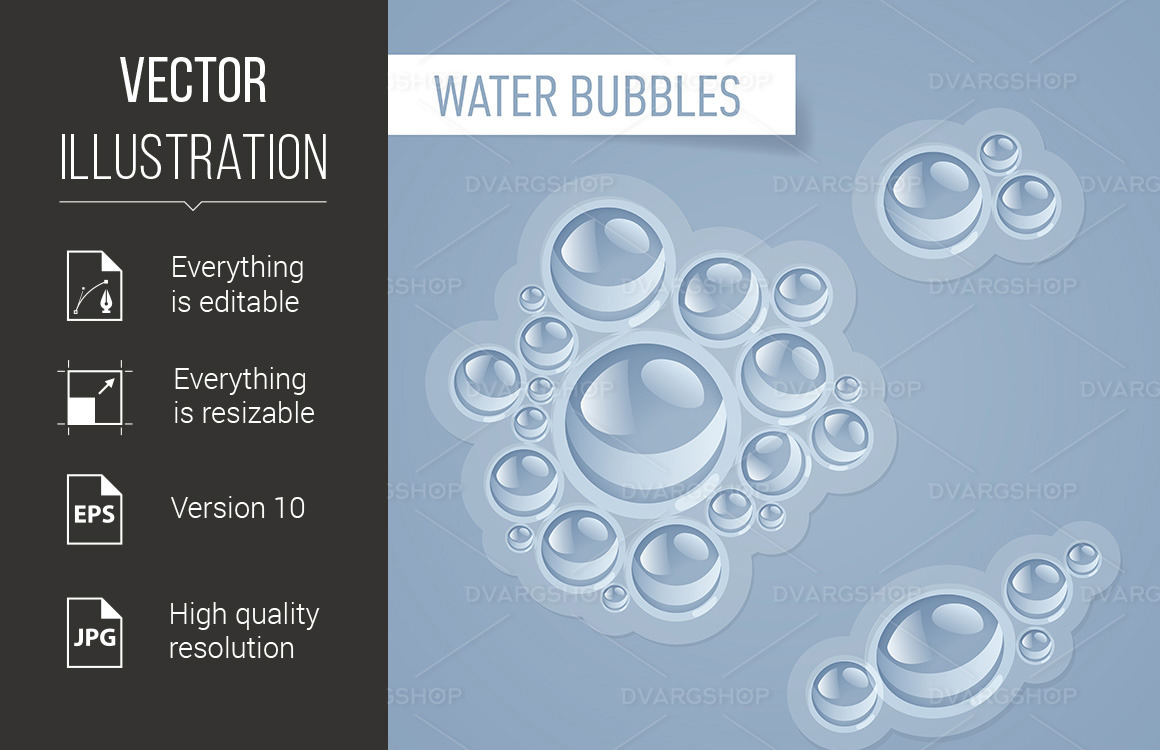 Bubbles for drink Vector Image 117641 TemplateMonster