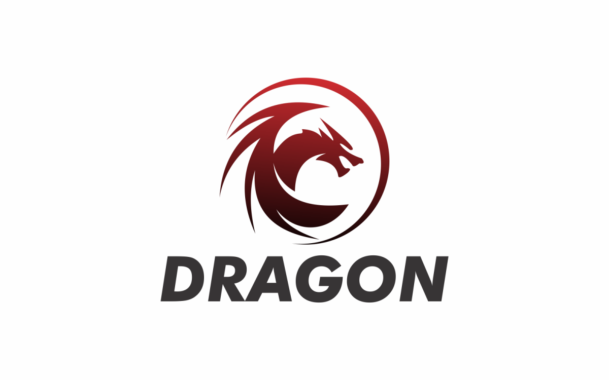 Logotipo modelo dragão