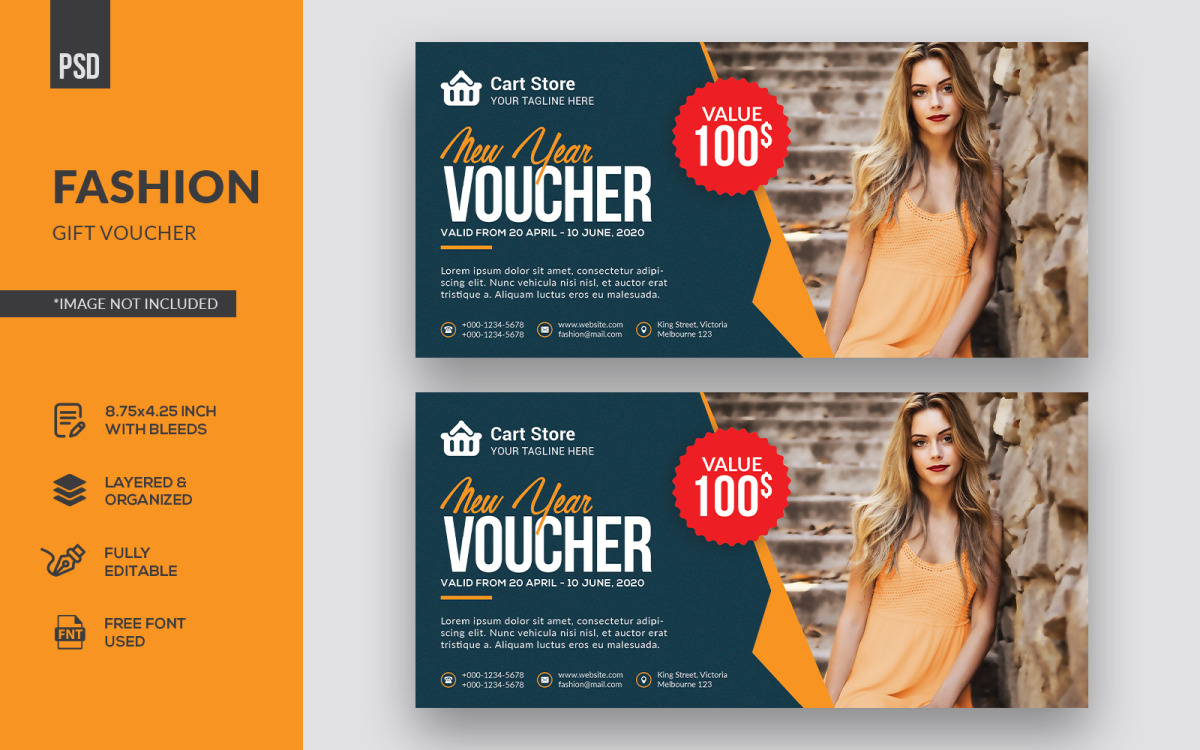 Gift Voucher Template - professional cash voucher vector template - 03  11787882 Vector Art at Vecteezy