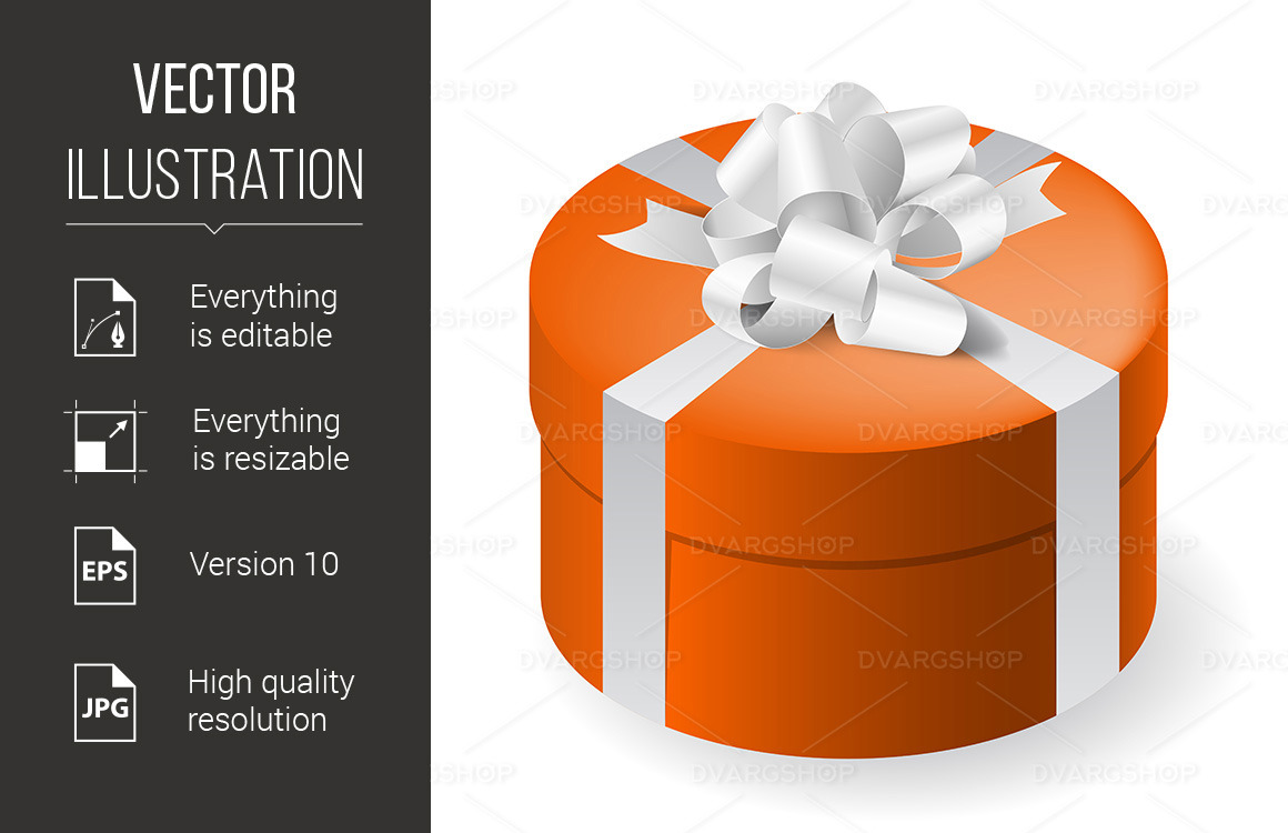 Gift Box - Vector Image #119700 - TemplateMonster