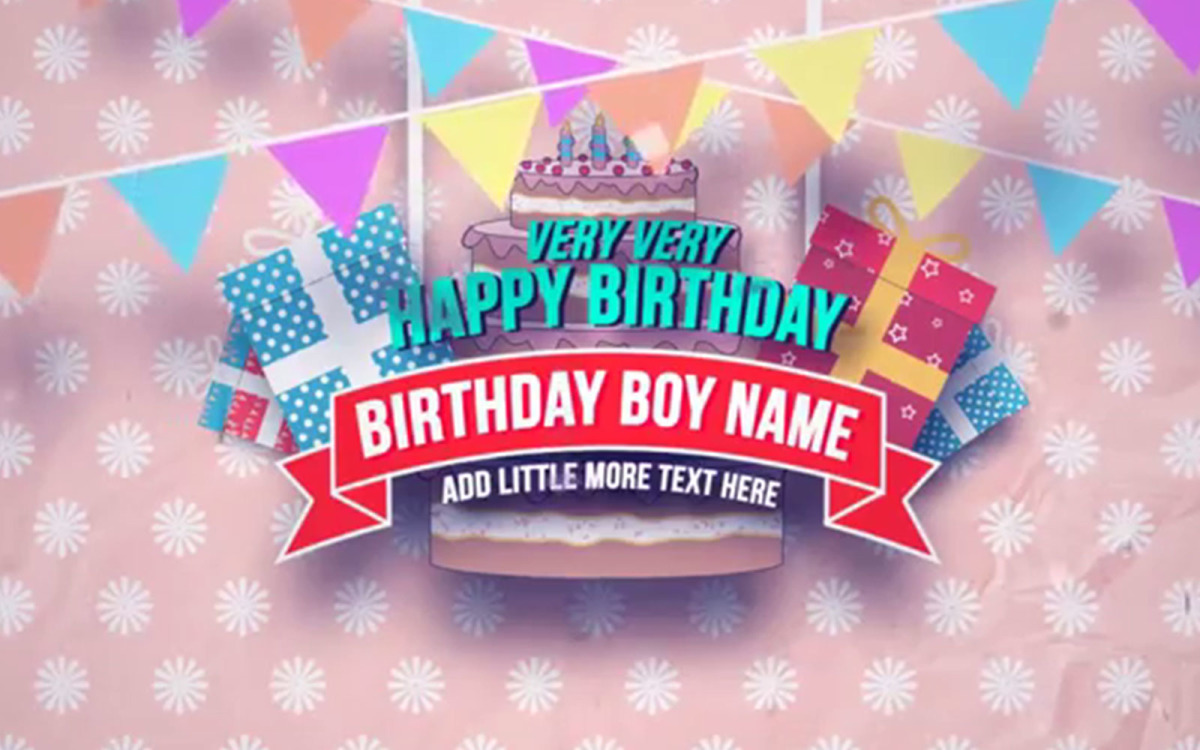 Happy Birthday Slideshow After Effects Template Free Download