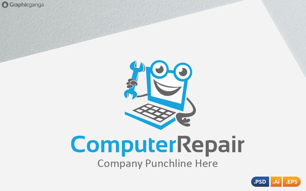 Computer Repair Service Logo Design Template:: tasmeemME.com