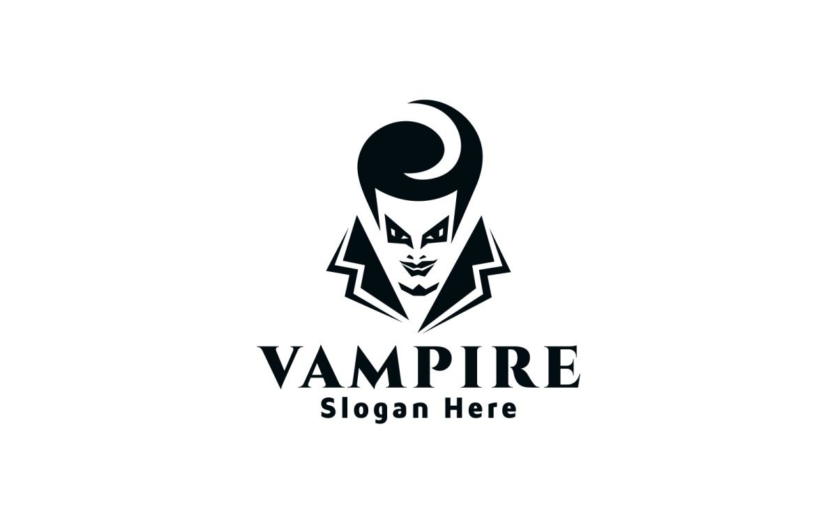 The Vampire Logo Graphic by maikofarazhatta · Creative Fabrica