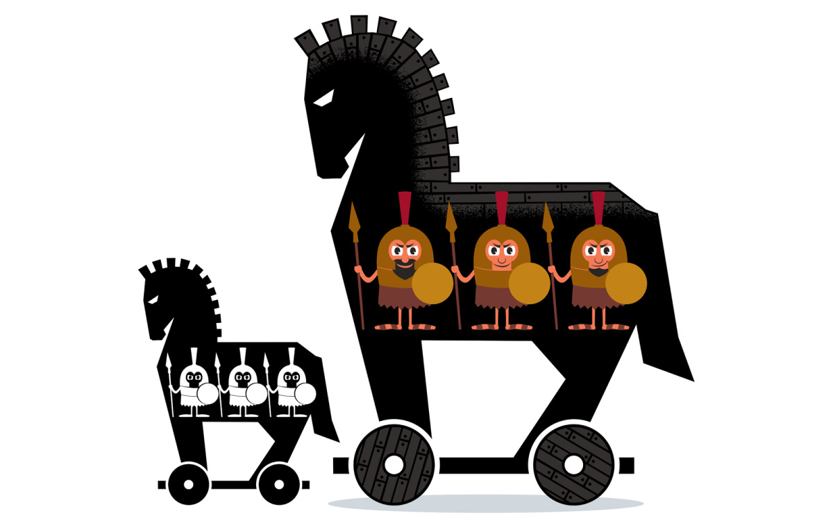 Trojan Horse Illustration 143594 TemplateMonster