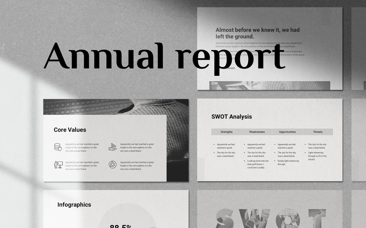 Annual Report - Smooth Animated Template Google Slides