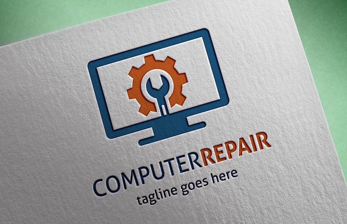 Campioni Di Loghi Per La Riparazione Di Computer Computer Creatore