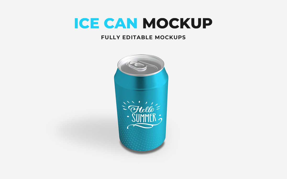 Ice Can Product Mockup 153477 Templatemonster