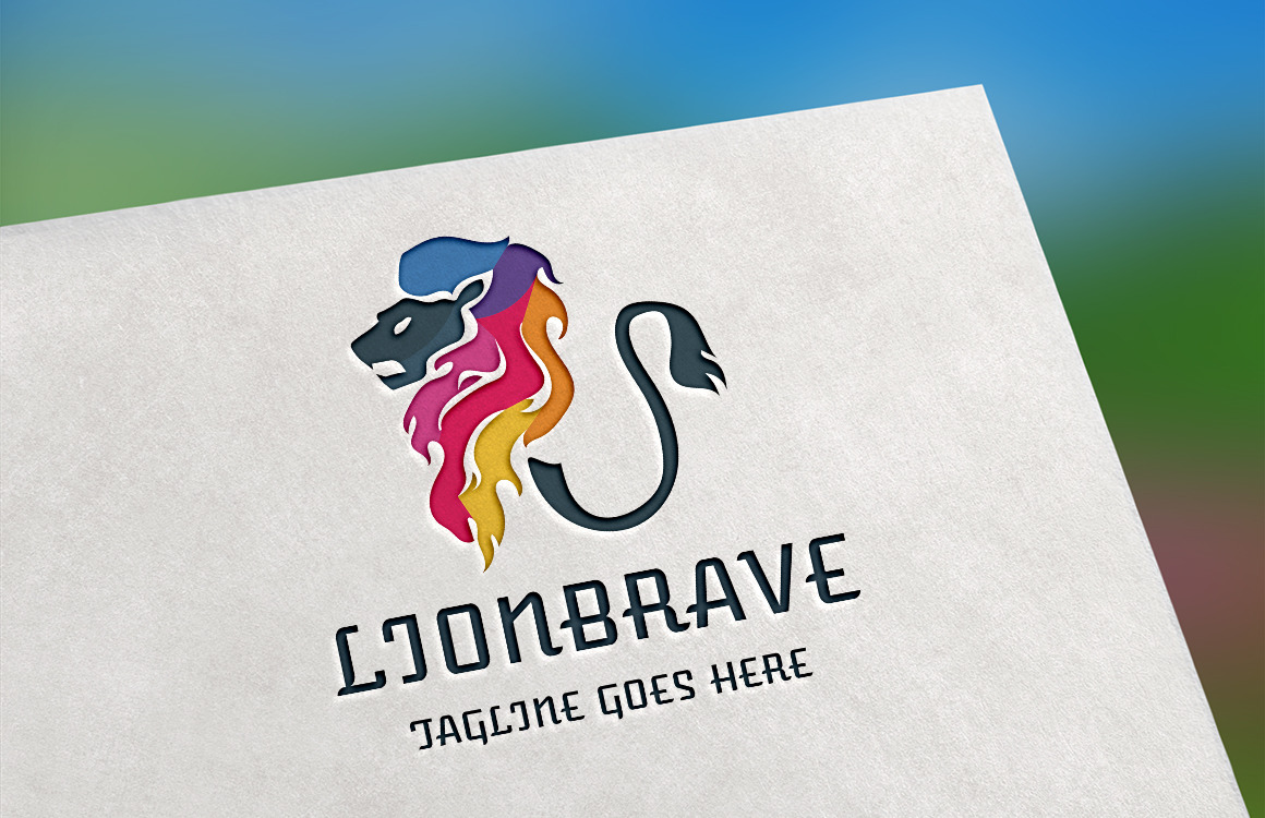 Lion Brave Logo Template #153661 - TemplateMonster