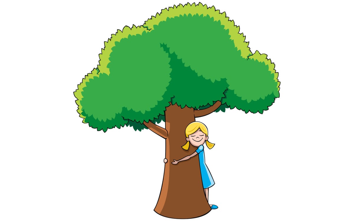 Tree Hugger Illustration 154360 TemplateMonster