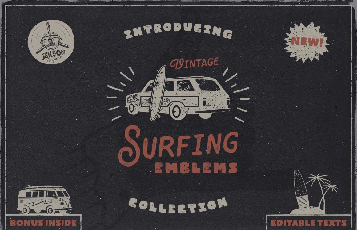Download Summer Surf Svg Bundle Vacation Cut Beach Free Bonus Logo Template