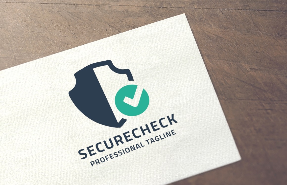 Secure check logo template 157167 templatemonster