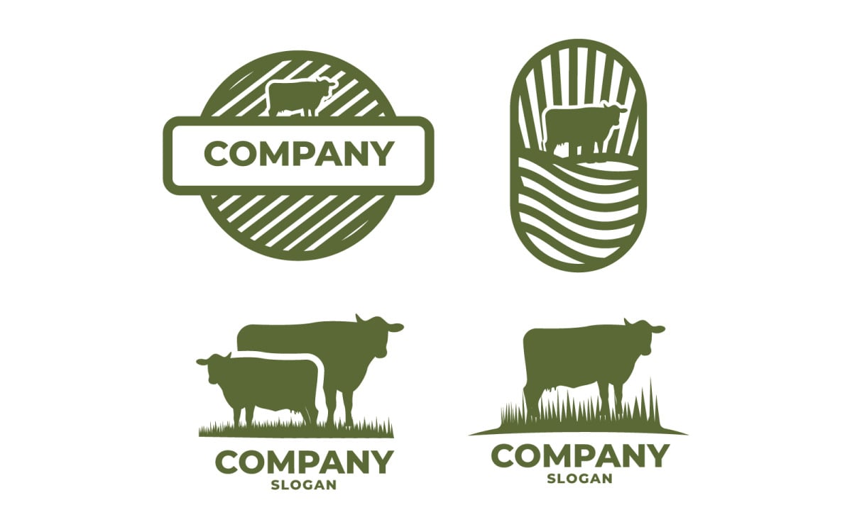 Cattle Farm Creator Logo Template #160437 - TemplateMonster