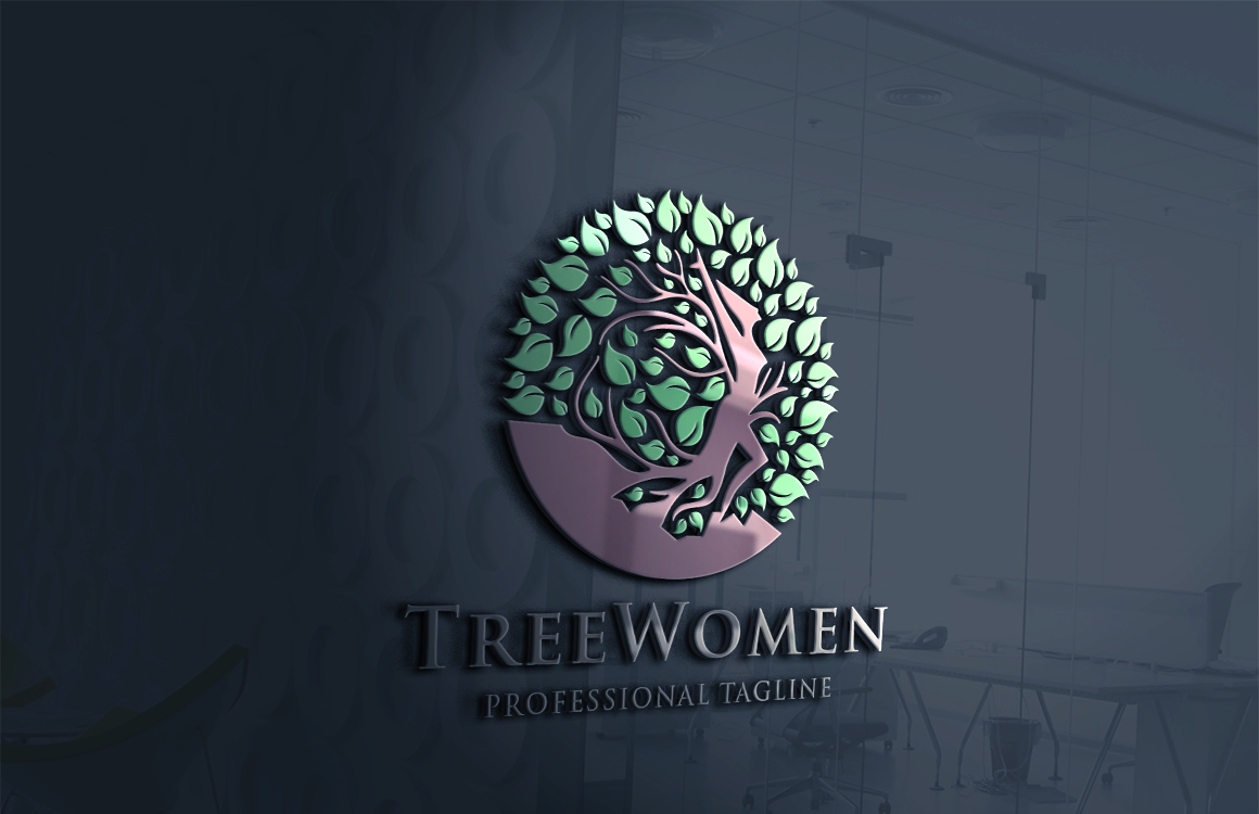 Tree Women Logo Template #162816 - TemplateMonster