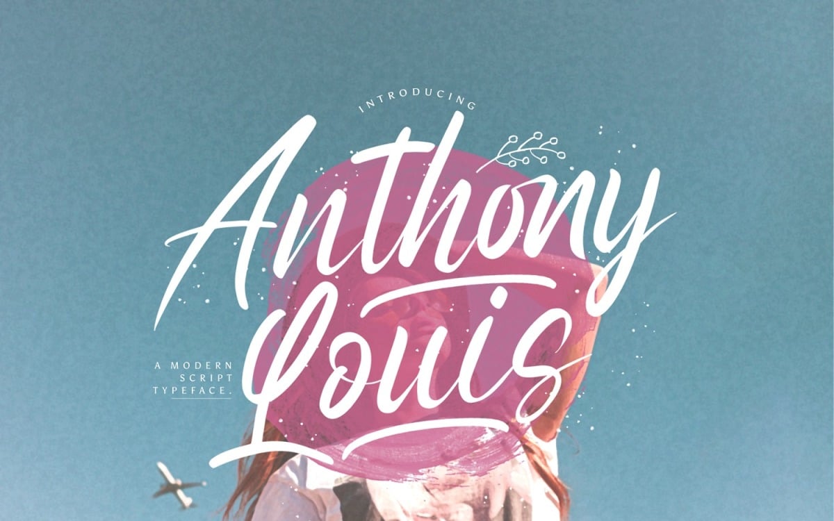 Anthony Louis - Modern Cursive Font #163313 - TemplateMonster