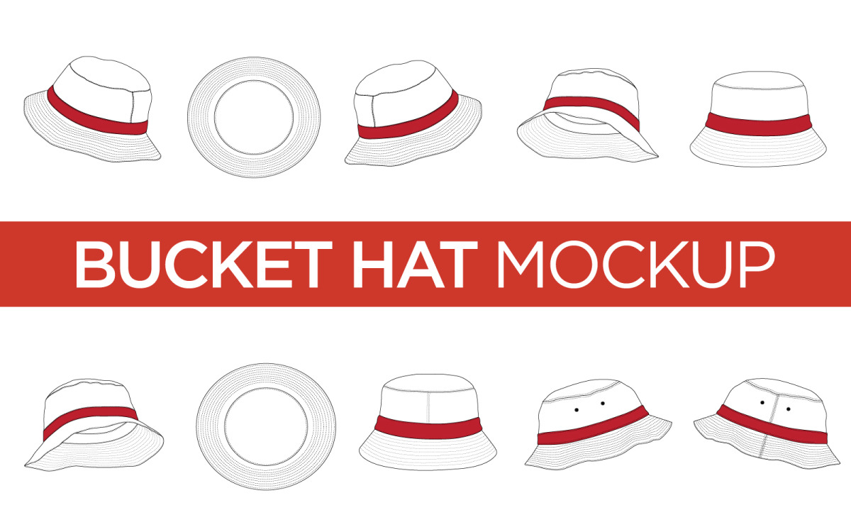 Premium Vector  Design vector template outdoor bucket hat