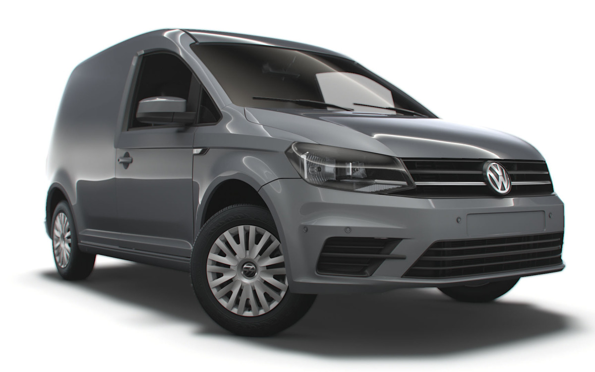 Volkswagen Caddy Uk-spec Trendline 2020 3d Model