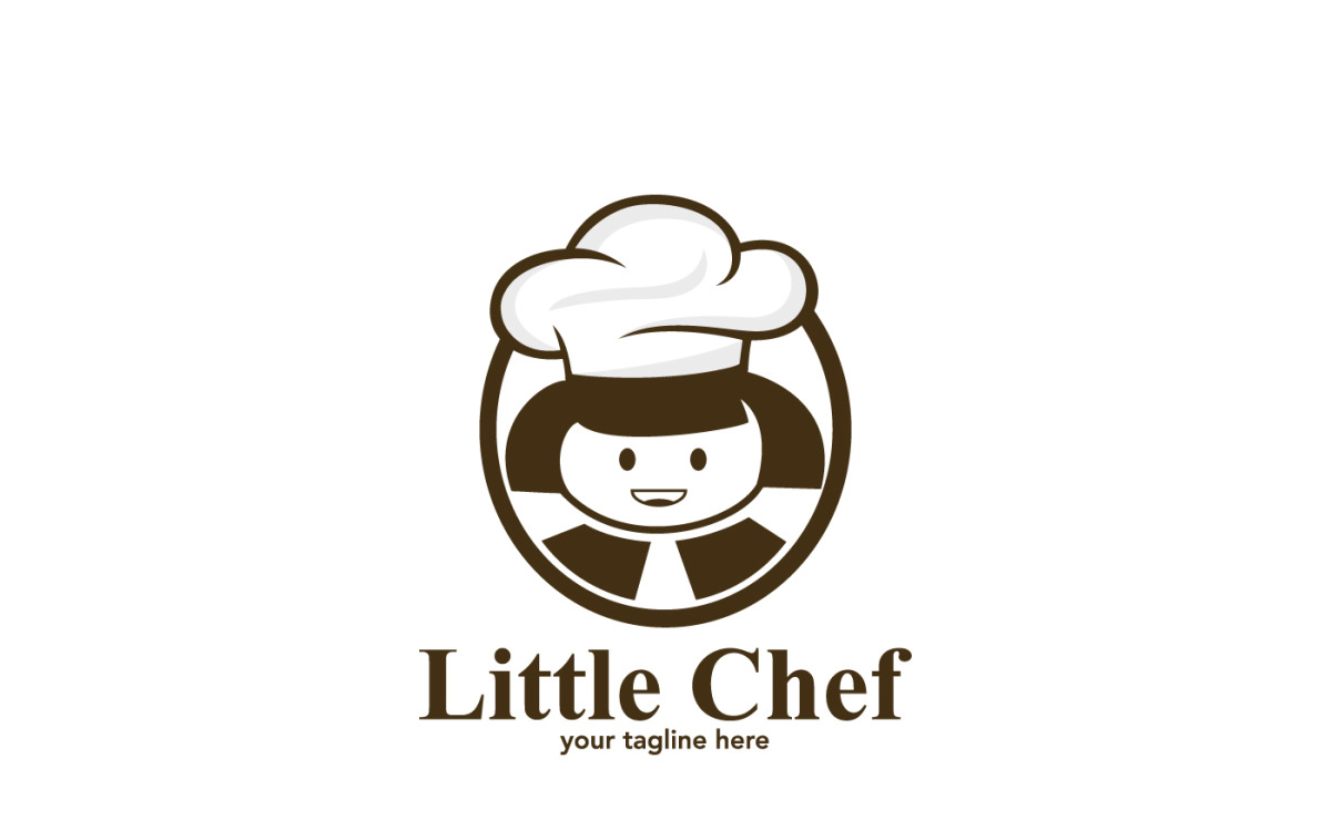Little Woman Chef Logo Template #171795 - TemplateMonster