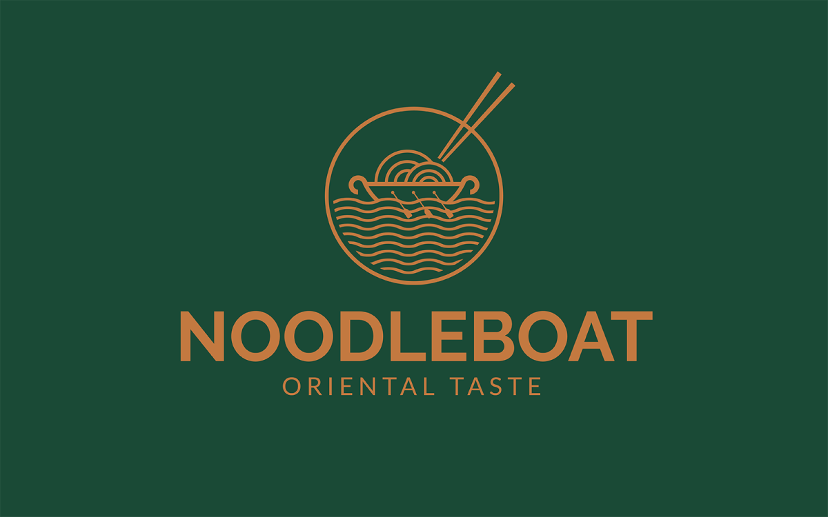 Premium Vector | Asian noodle soup logo