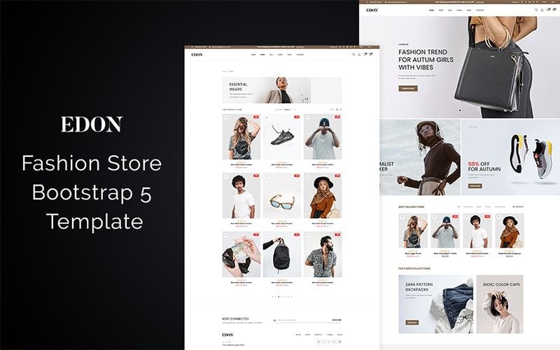Edon Fashion Store Bootstrap 5 Website Template