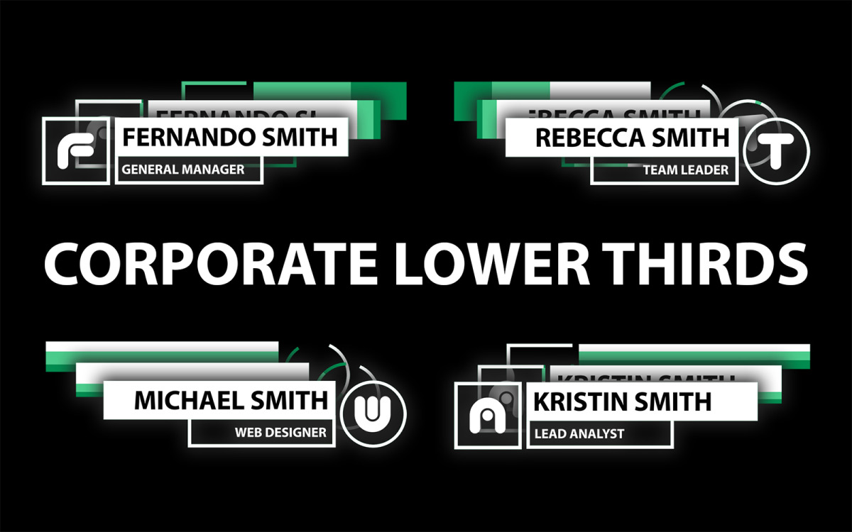 Corporate Lower Thirds Motion Graphics Template