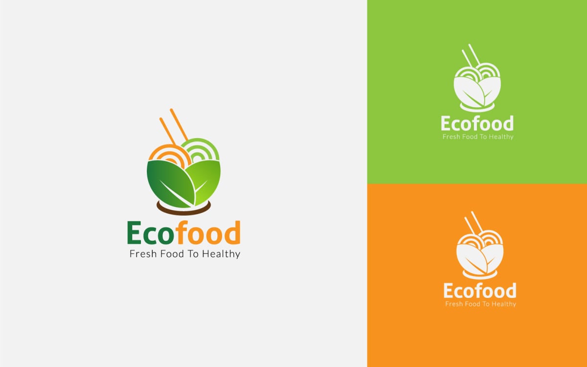 Free Eco Food Logo Design Template Free Templatemonster