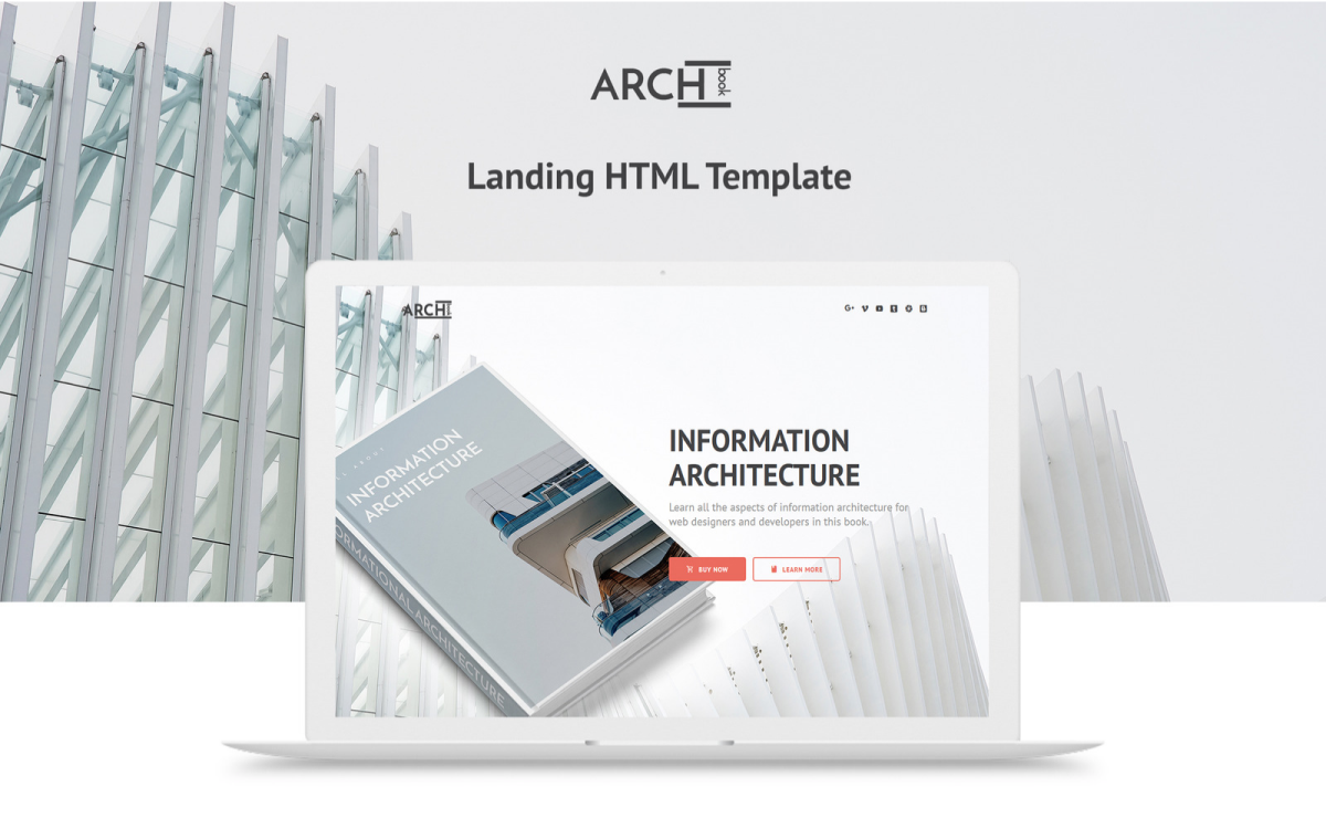 Archbook - Free Responsive Landing Page Template