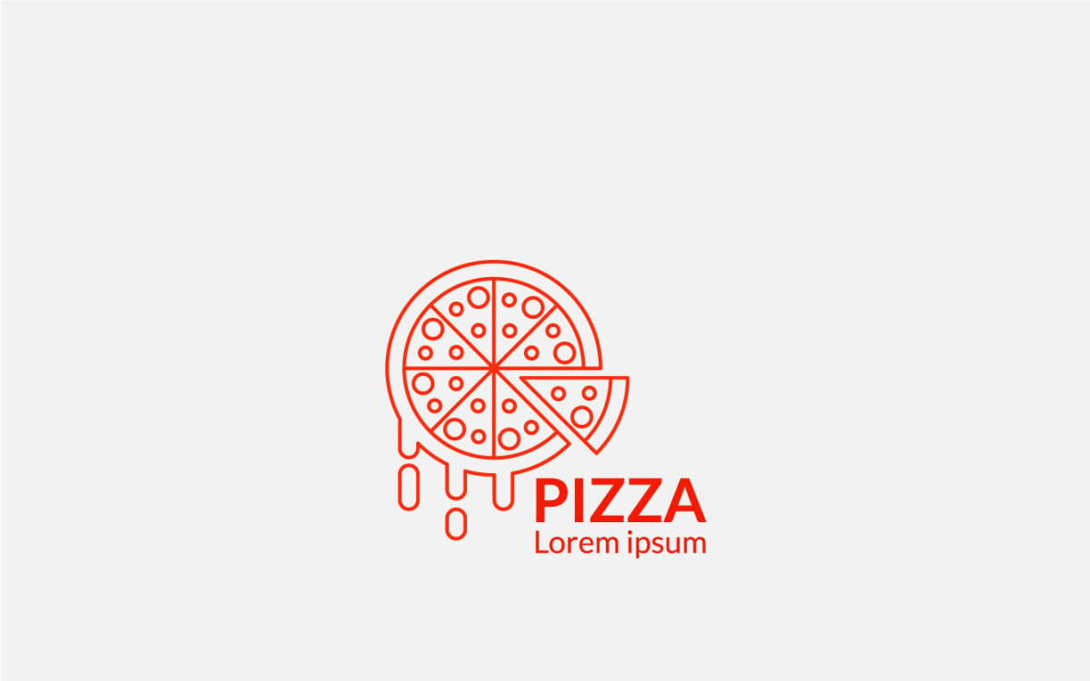 pizza minimalist logo