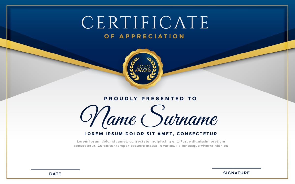 New Award Certificate Template With Winner Certificate Template