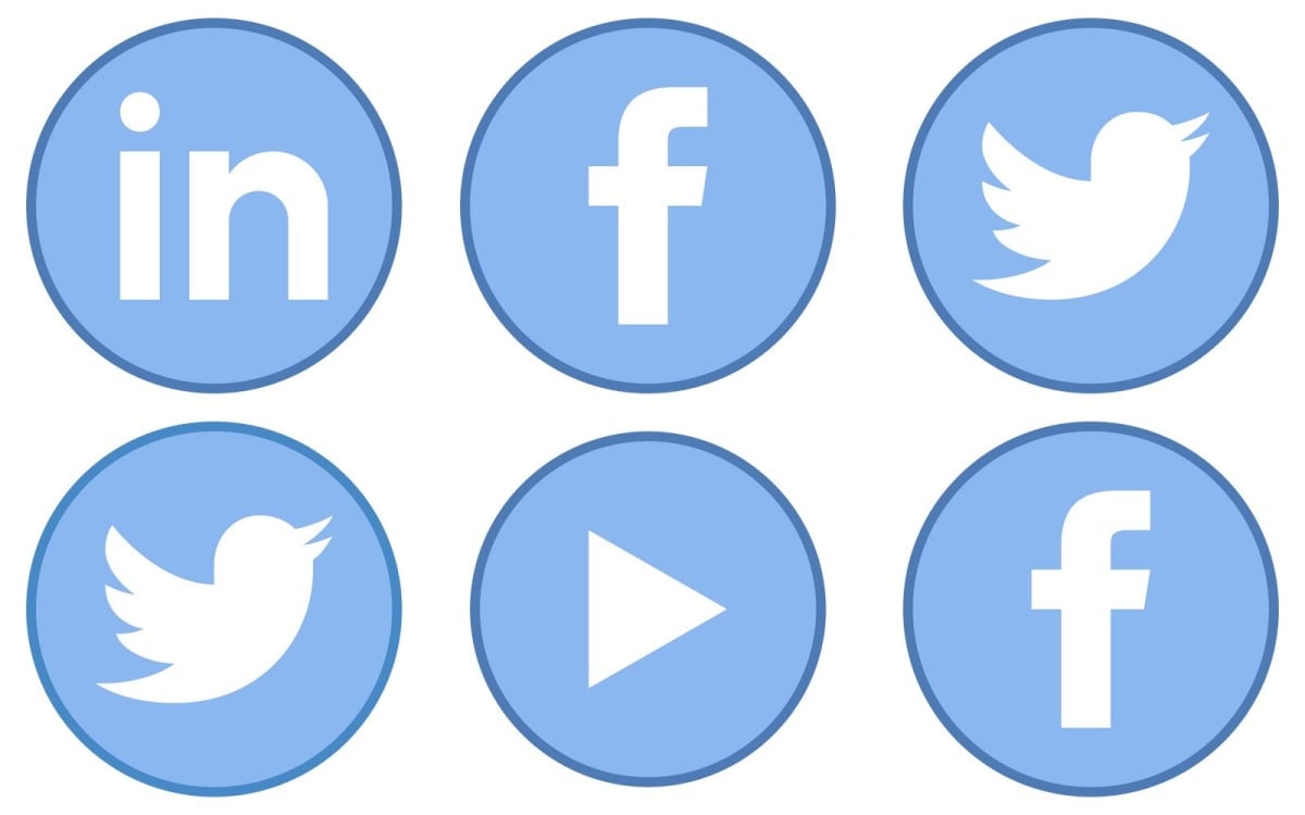 Social Media Icon Pack in Office Style - TemplateMonster