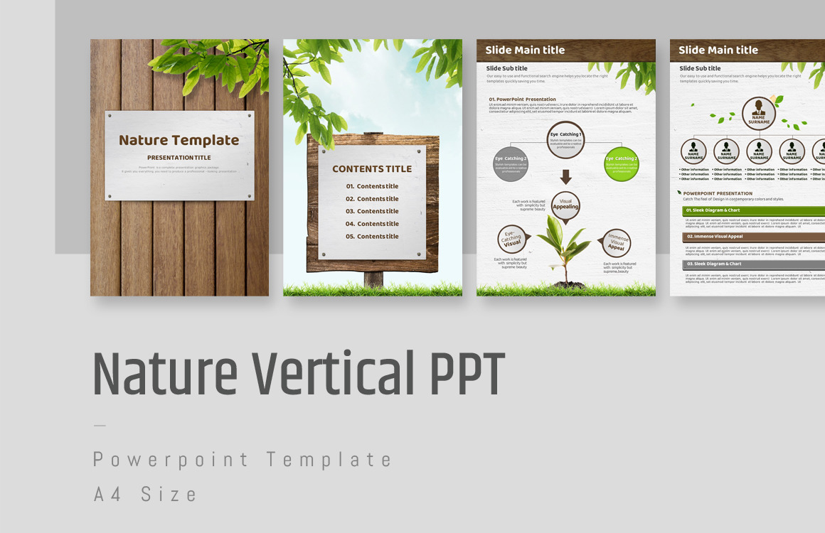 Природа Вертикальный Шаблоны презентаций PowerPoint