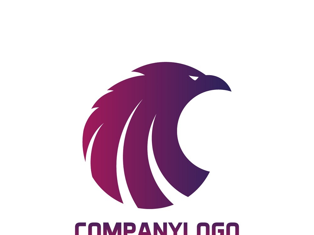 Eagle Shape Logo Template Design #185679 - TemplateMonster