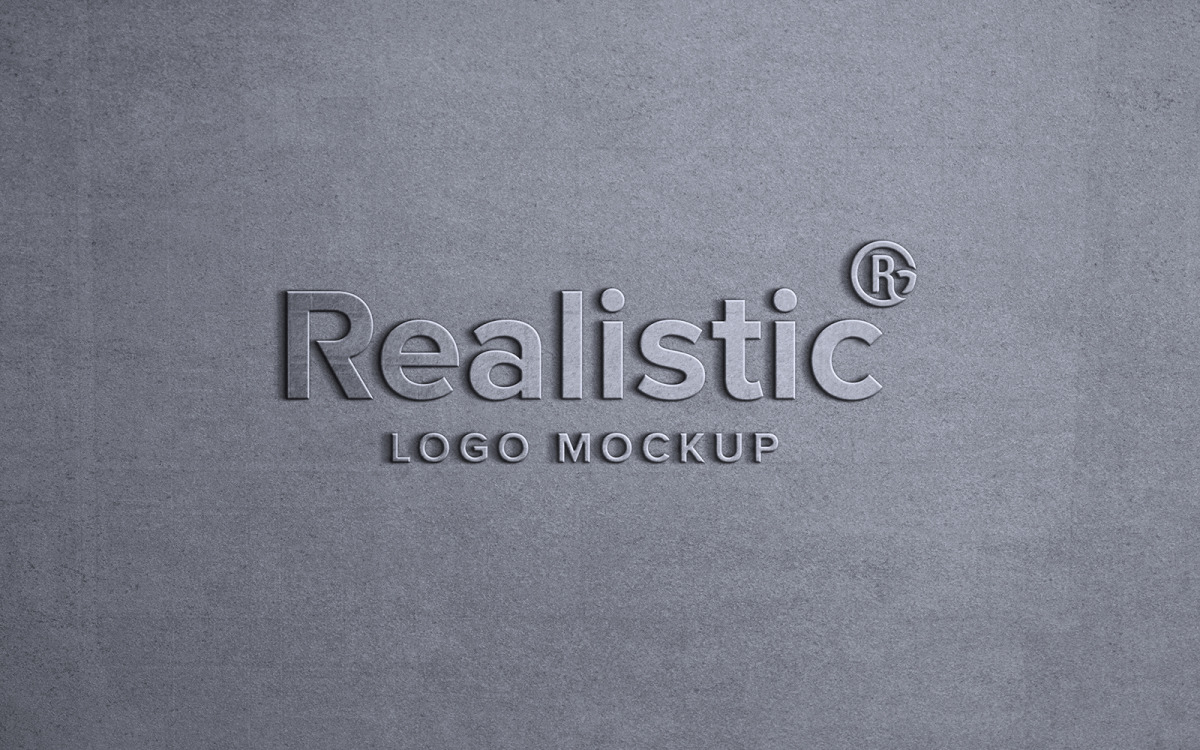 Download Realistic Metal Logo Mockup Sign 185830 Templatemonster