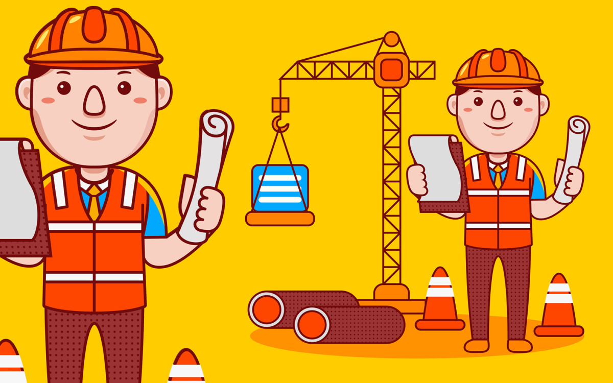 Cinco desenhos animados para futuros engenheiros