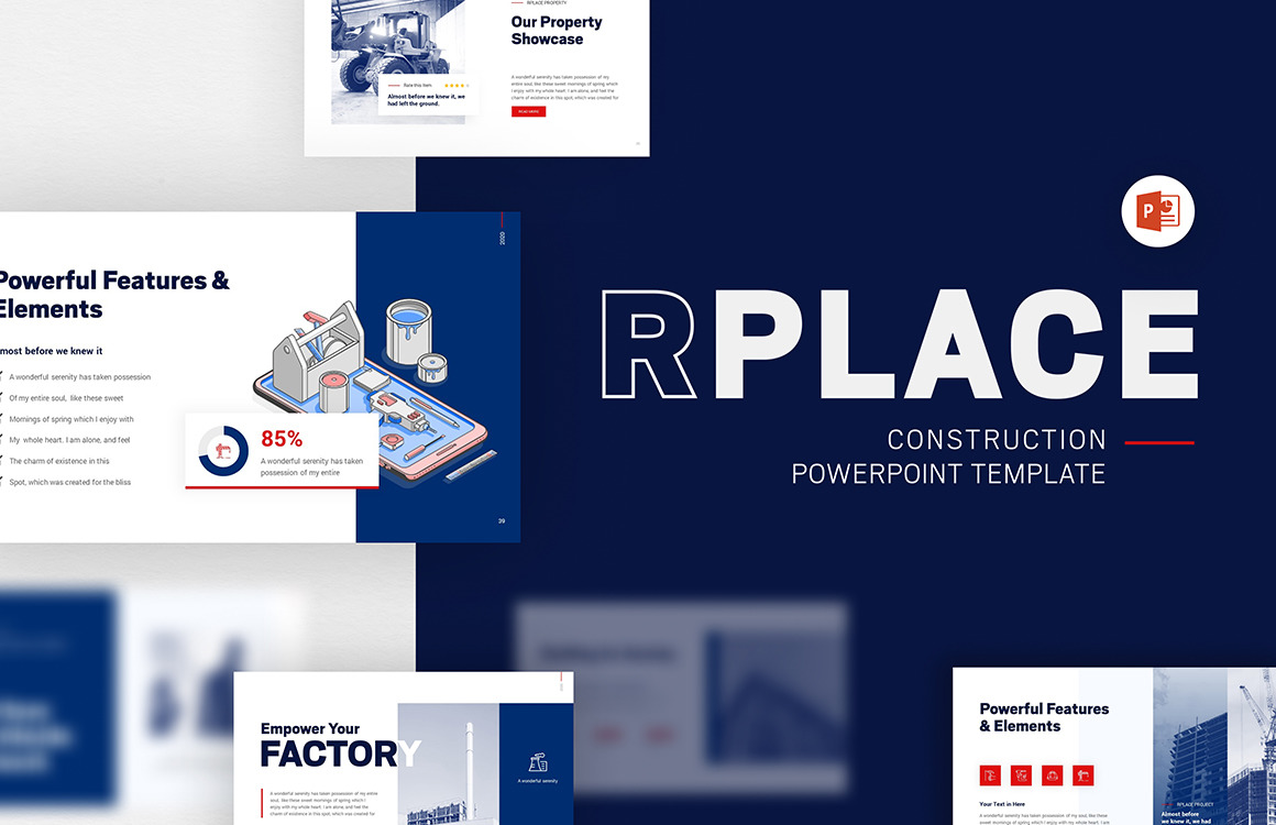 RPLACE Construction Modern Powerpoint Template