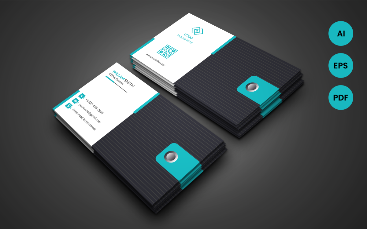 Clean Creative Business Card - Corporate Identity Template